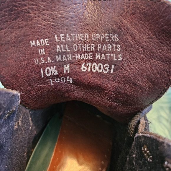 H.S. Trask Bison Leather Black Boots Size 10.5 - Picture 8 of 9